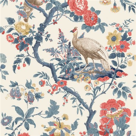 Broughton Rose Indigo Red BW45096-5 Broughton Rose Indigo Red BW45096-5