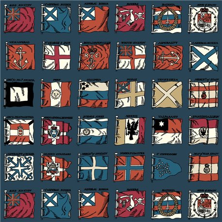Naval Ensigns Indigo Red FG099-G103 Naval Ensigns Indigo Red FG099-G103