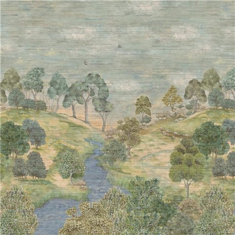 Bandipur Grasscloth Sky PDG1144-01 Bandipur Grasscloth Sky PDG1144-01