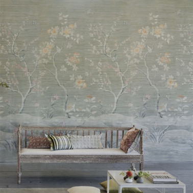 Manohari Grasscloth Blossom...