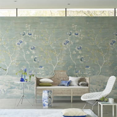 Manohari Grasscloth Delft...