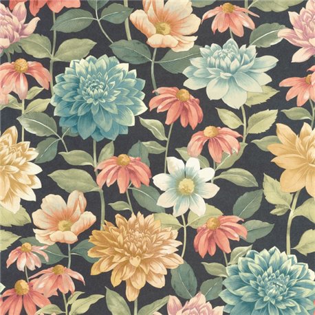 Dhalia Bouquet Fond Noir 87669568 Dhalia Bouquet Fond Noir 87669568