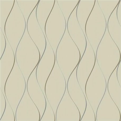 Wavy Stripe Beige Silver Gold Y6201404 Wavy Stripe Beige Silver Gold Y6201404