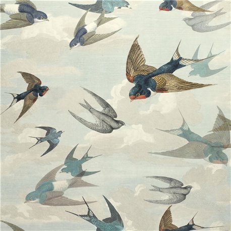 Chimney Swallows Sky Blue PJD6003-01 Chimney Swallows Sky Blue PJD6003-01