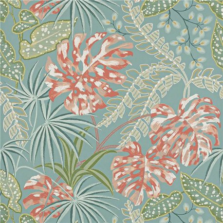 Rousseau Teal Coral J184W-02 Rousseau Teal Coral J184W-02