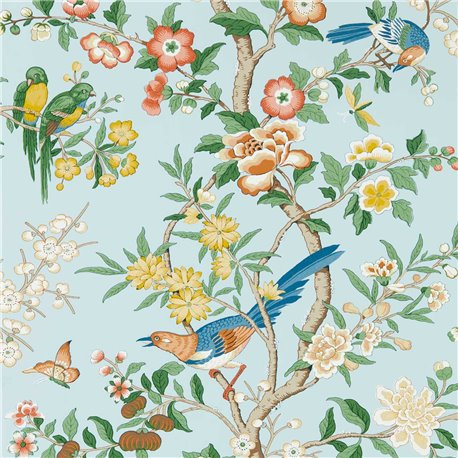 Chinoiserie Hall Dawn Blue Persimmon DWAW217112 Chinoiserie Hall Dawn Blue Persimmon DWAW217112
