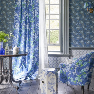 Eagle House Damask Woad...