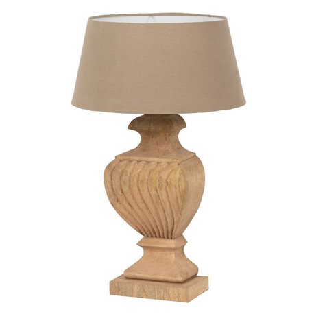 LAMPARA SOBREMESA MADERA SIKAR REF-936008 LAMPARA SOBREMESA MADERA SIKAR REF-936008