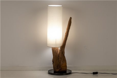 LAMPARA SOBREMESA MADERA CEBU REF-907015