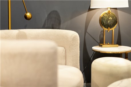 LAMPARA SOBREMESA METAL MARMOL DUBAI REF-579024