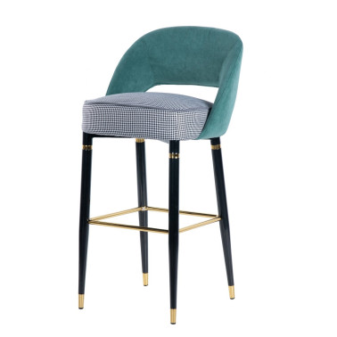 TABURETE VELVET NORFOLK REF-902012