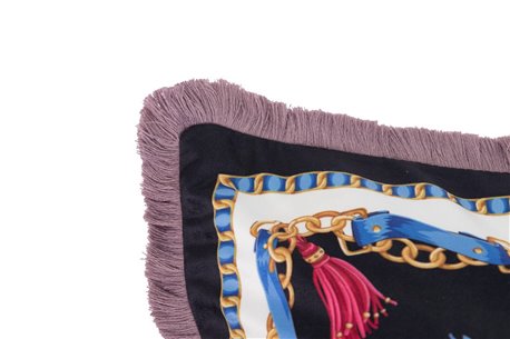 COJIN VELVET RELLENO PLUMAS CON FLECOS REF-923108