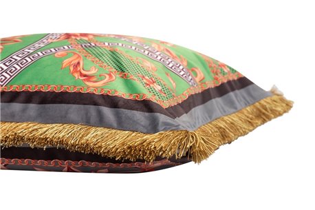 COJIN VELVET RELLENO PLUMAS CON FLECOS REF-923114