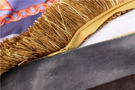 COJIN VELVET RELLENO PLUMAS CON FLECOS REF-923128
