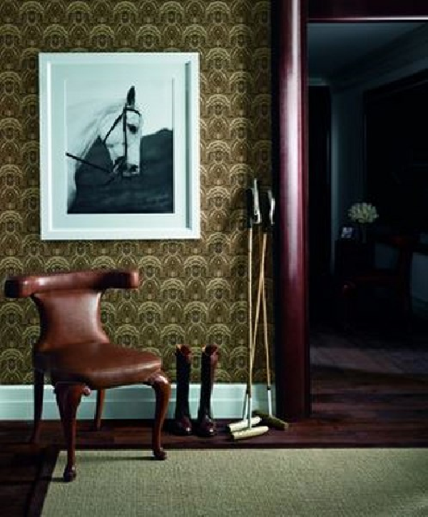 Papel de parede PRL034-02 CRAYFORD PAISLEY - STONE - Ralph Lauren Home