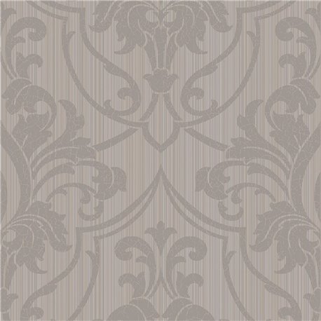 St Petersburg Damask Metallic Gilver On Taupe 88-8033 St Petersburg Damask Metallic Gilver On Taupe 88-8033