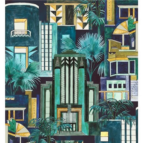 Downtown Deco Indigo BMHD002-02A Downtown Deco Indigo BMHD002-02A