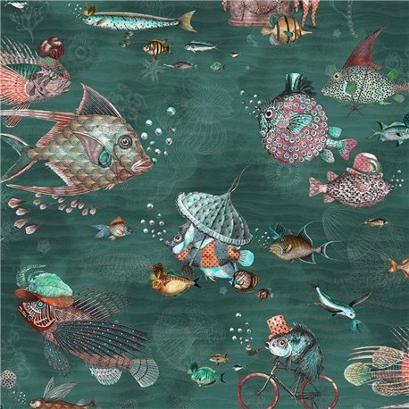 Sea Life Teal BMHD002-07E Sea Life Teal BMHD002-07E