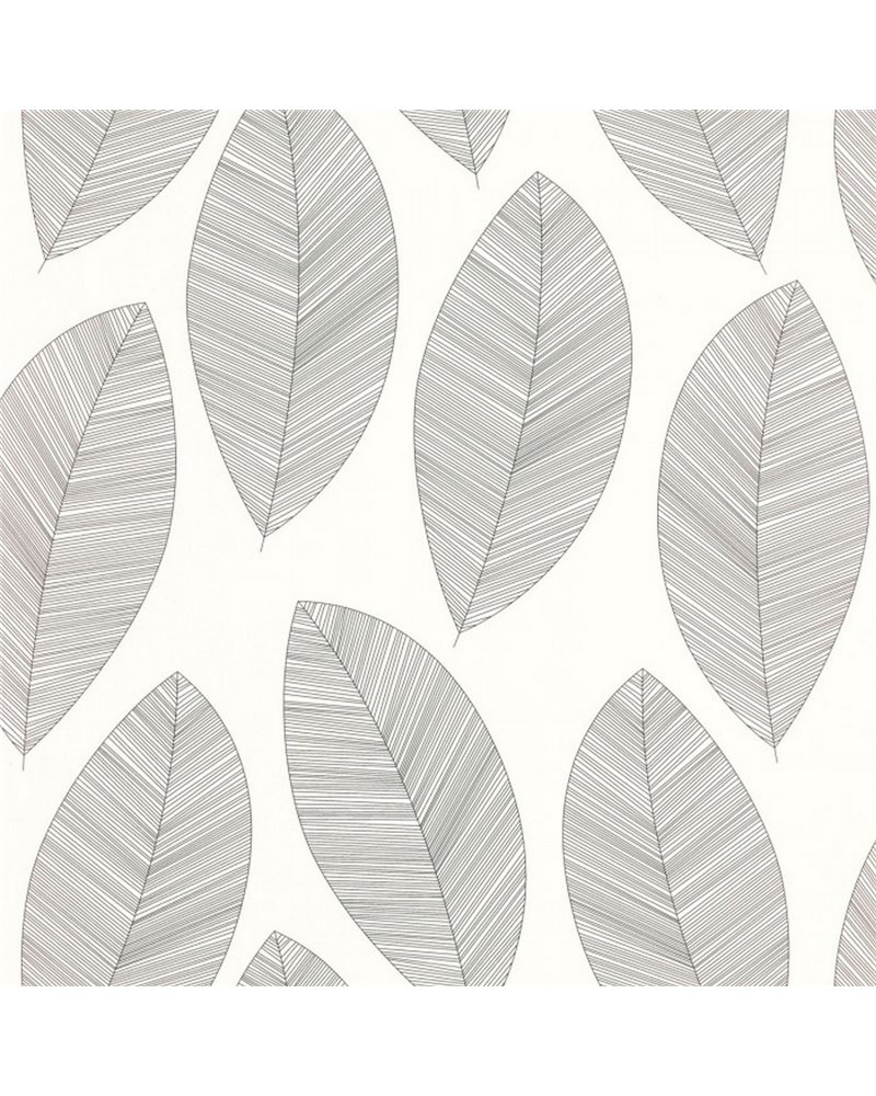 Graphic Leaves Blanc Noir 104310927 Graphic Leaves Blanc Noir 104310927
