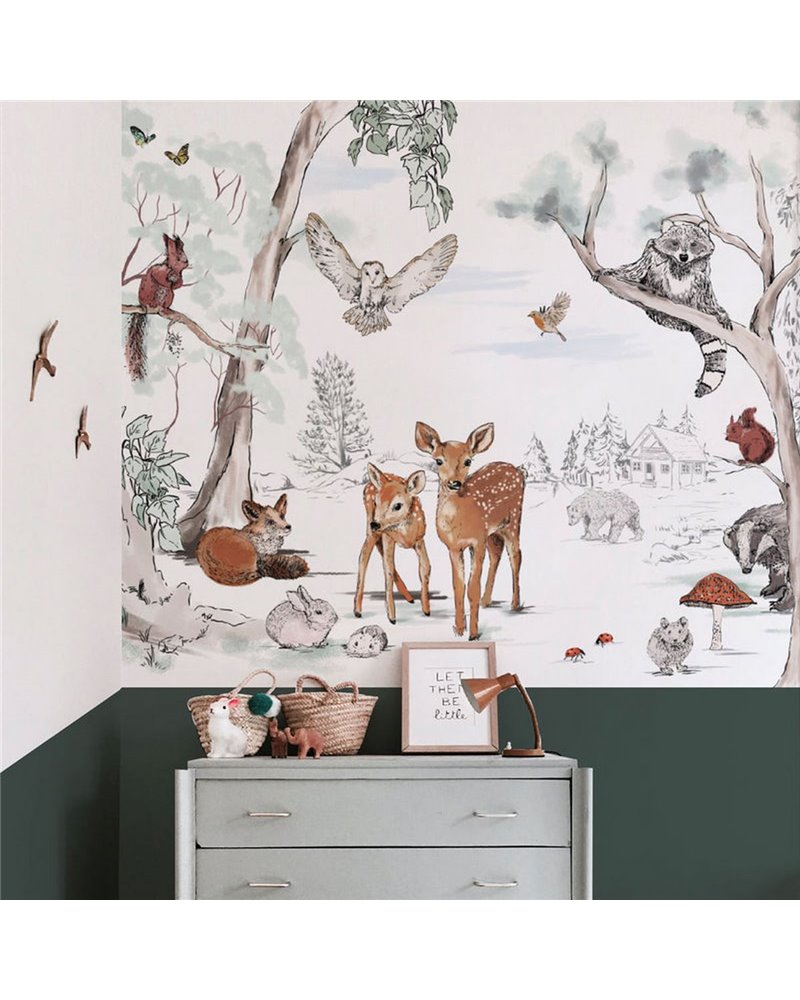 ANIMAL WALLPAPER - MAGICAL FOREST ANIMAL WALLPAPER - MAGICAL FOREST