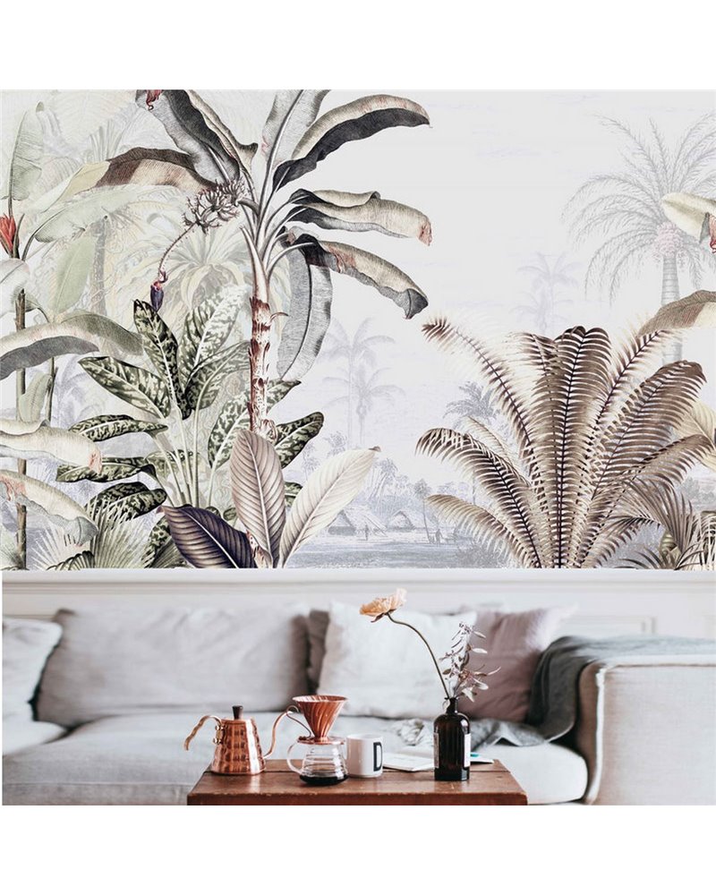 JUNGLE WALLPAPER - DREAMY JUNGLE - SOFT JUNGLE WALLPAPER - DREAMY JUNGLE - SOFT