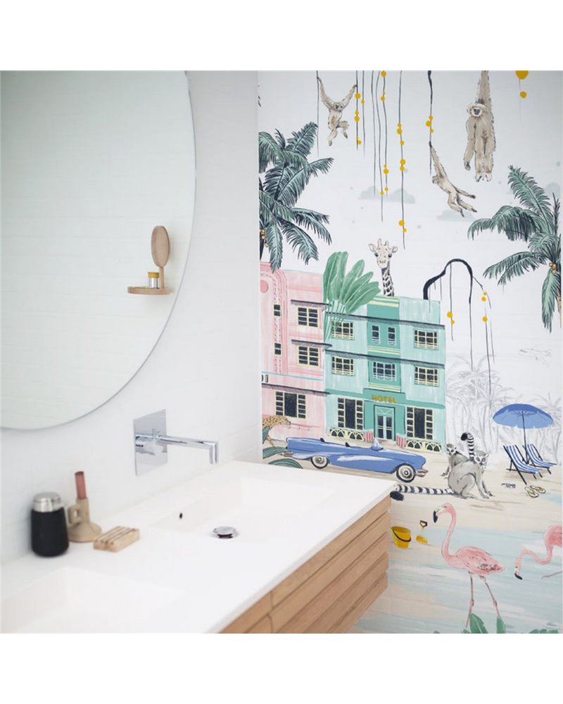 JUNGLE WALLPAPER - MIAMI BEACH JUNGLE WALLPAPER - MIAMI BEACH