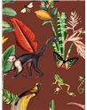 WALLPAPER - KINGDOM ANIMALIA - BURNT SIENNA
