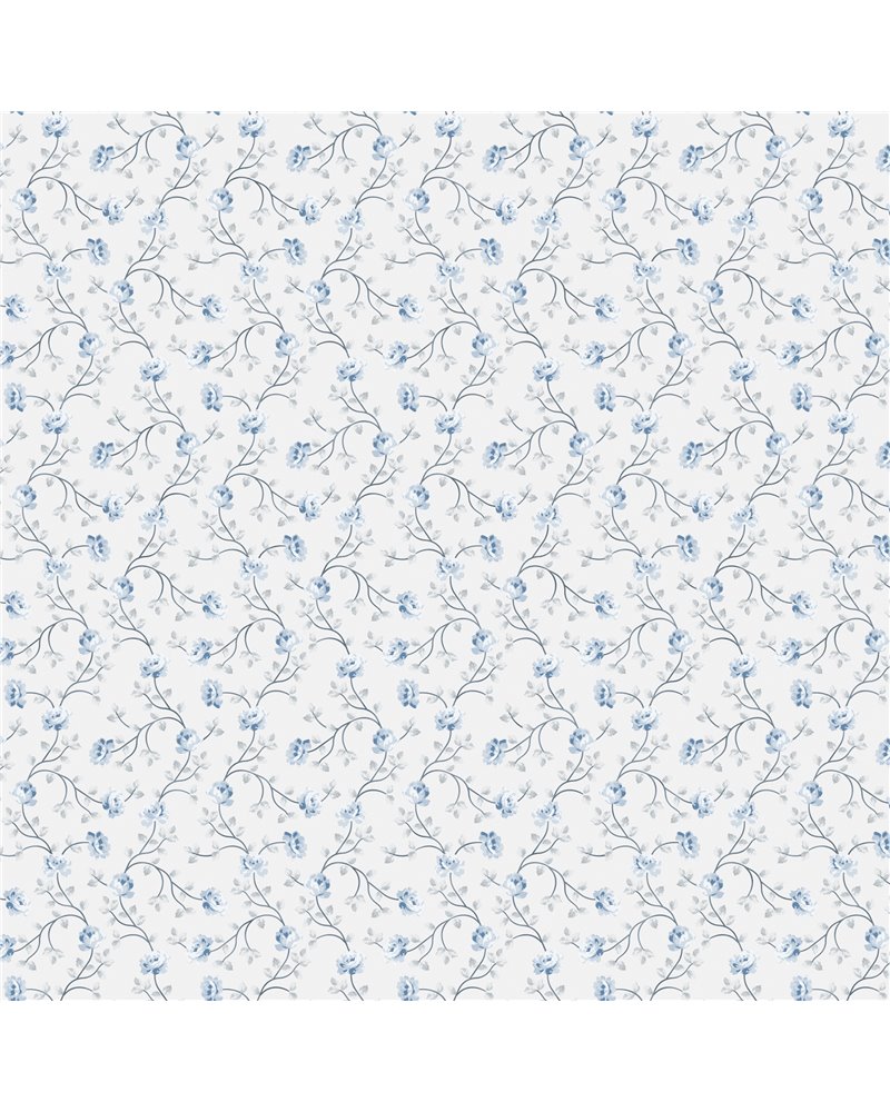 Petit Flowers White Blue 1905-2 Petit Flowers White Blue 1905-2