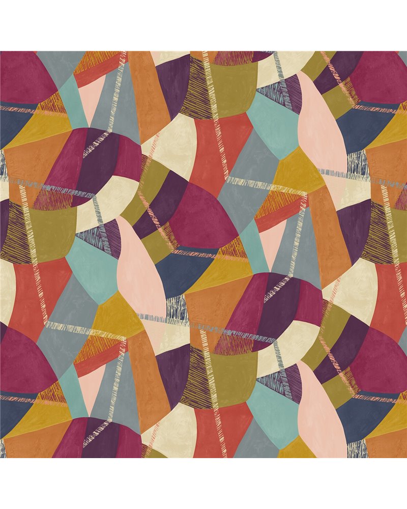 Abstract Geo Grape & Olive GRA50103W Abstract Geo Grape & Olive GRA50103W