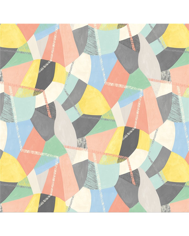 Abstract Geo Pastel Pop GRA50104W Abstract Geo Pastel Pop GRA50104W