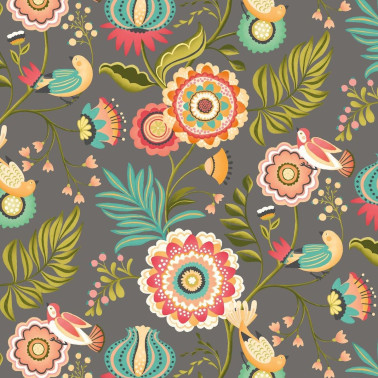 Ichika Trail Charcoal & Teal IKA50110W