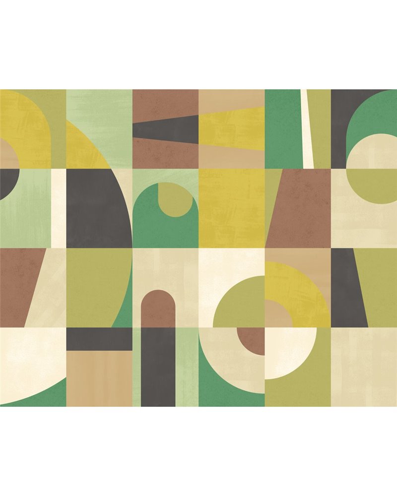 Blocky Earth & Mustard ICN50137M Blocky Earth & Mustard ICN50137M