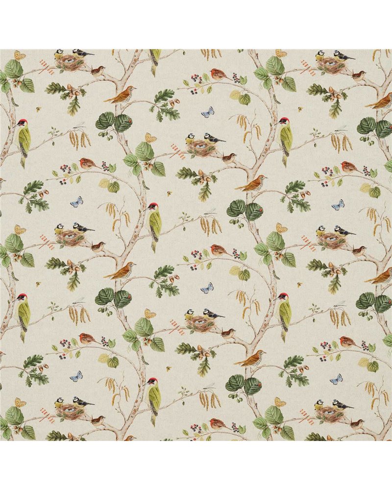 Woodland Chorus Linen Multi DWOW225511 Woodland Chorus Linen Multi DWOW225511