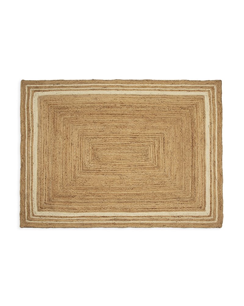 ALFOMBRA 150X200 YUTE NATURALBLANCO REF.-80938-01 ALFOMBRA 150X200 YUTE NATURALBLANCO REF.-80938-01