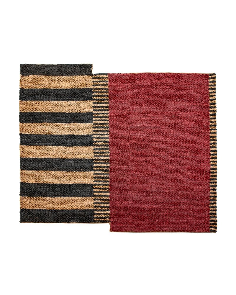 RUG 200X250 JUTE NATURAL/BLACK/RED REF.-82004-00 RUG 200X250 JUTE NATURAL/BLACK/RED REF.-82004-00
