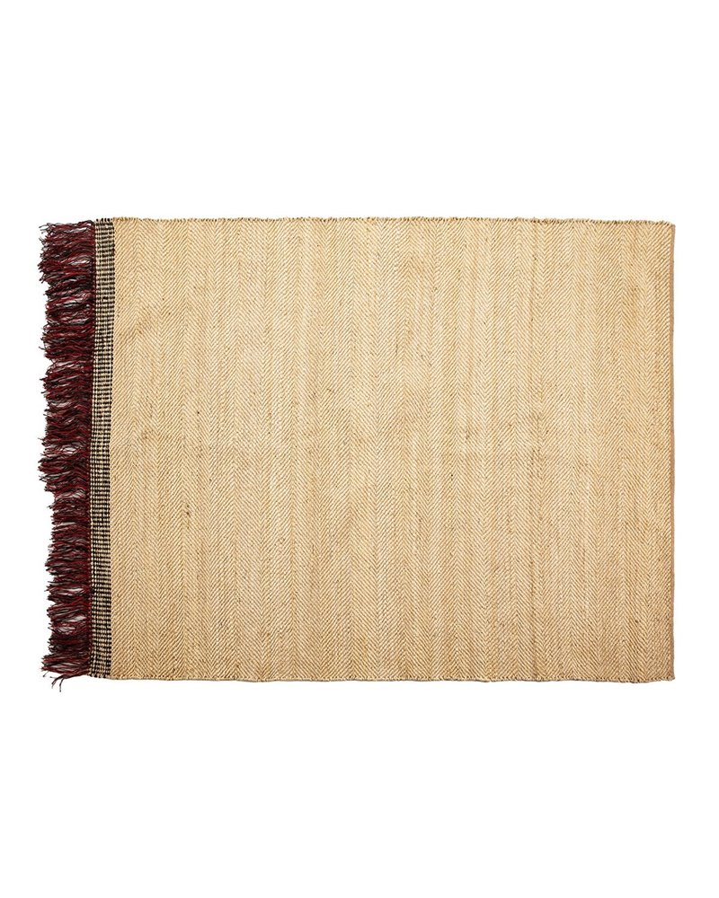 RUG 200X250 JUTE NATURAL/BLACK/RED REF.-82012/00 RUG 200X250 JUTE NATURAL/BLACK/RED REF.-82012/00