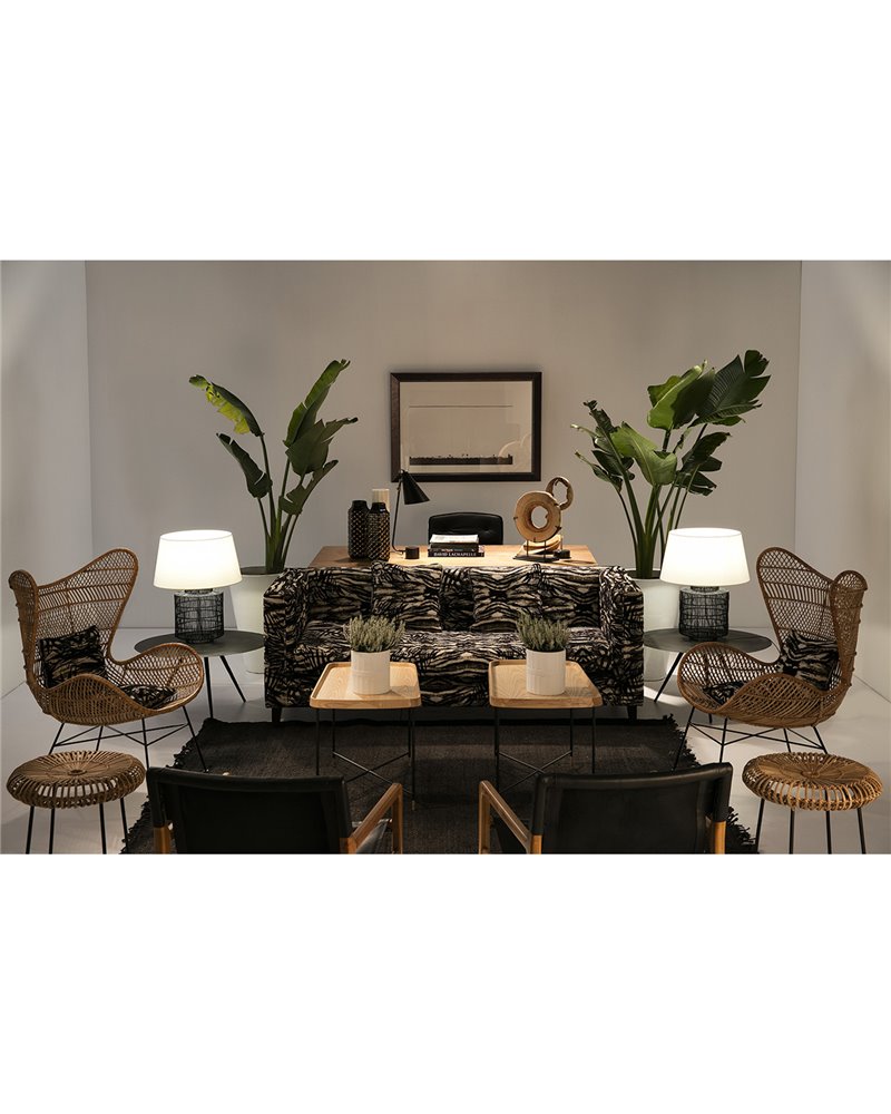 TAPIS 200X1X250 JUTE NOIR REF.-80901-00