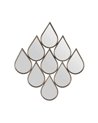 ESPEJO MÚLTIPLE ORO METAL DECORACIÓN 65 X 2,50 X 72,50 CM R-603784