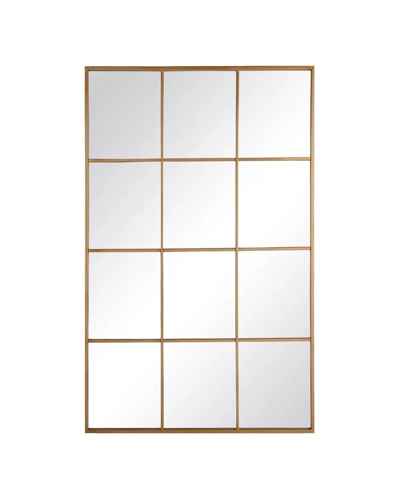 ESPEJO VENTANA ORO METAL-CRISTAL 90 X 3 X 120 CM R-600432 ESPEJO VENTANA ORO METAL-CRISTAL 90 X 3 X 120 CM R-600432