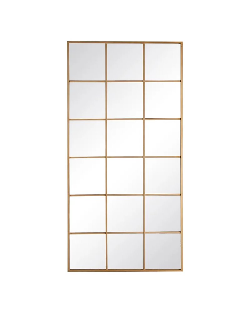 ESPEJO VENTANA ORO METAL-CRISTAL 90 X 3 X 180 CM R-600433 ESPEJO VENTANA ORO METAL-CRISTAL 90 X 3 X 180 CM R-600433
