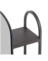 ESPEJO ESTANTE NEGRO METAL DECORACIÓN 51 X 14 X 80 CM R-603788