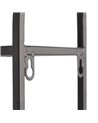 ESPEJO ESTANTE NEGRO METAL DECORACIÓN 51 X 14 X 80 CM R-603788