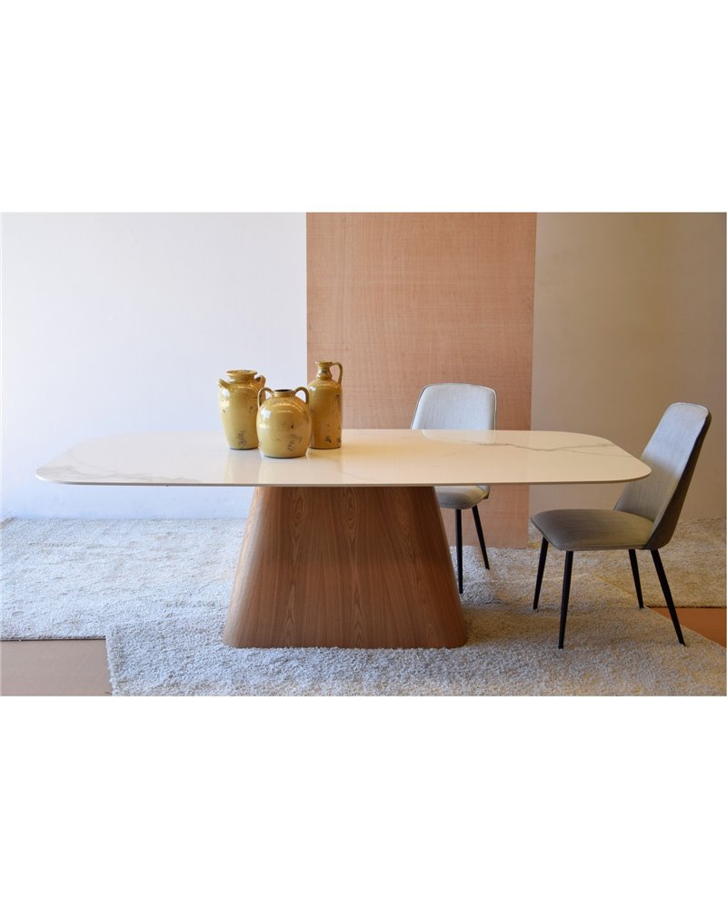 MESA COMEDOR CERAMICO BASE FRESNO MATE REF. 34AC20810 MESA COMEDOR CERAMICO BASE FRESNO MATE REF. 34AC20810