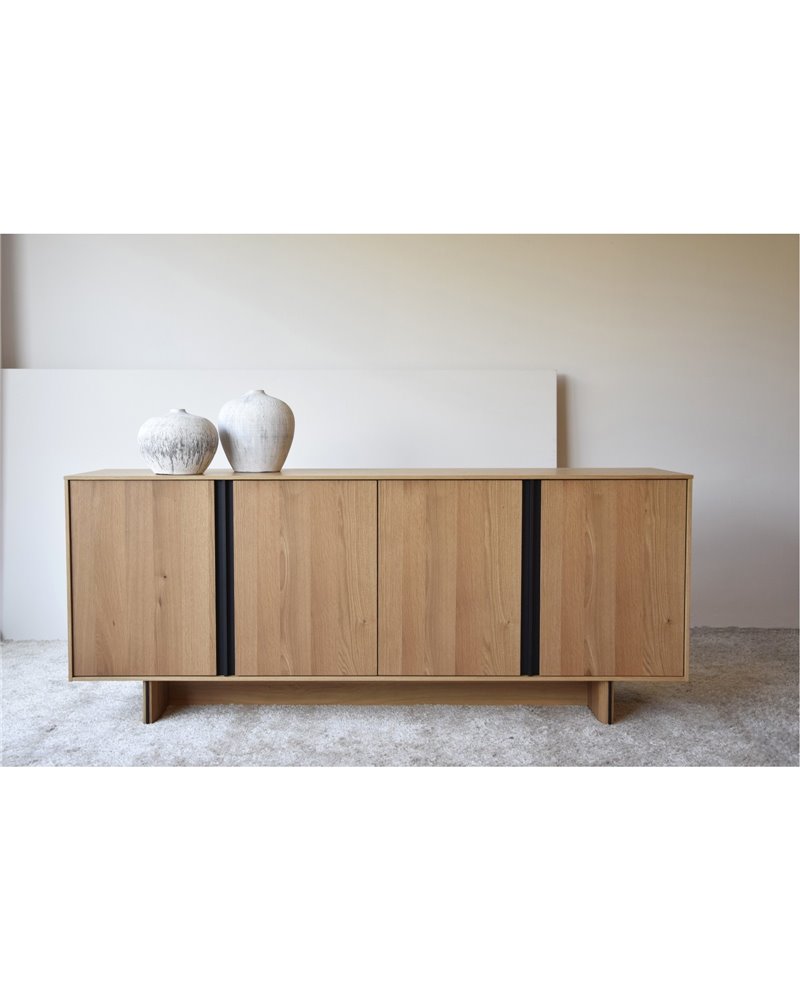 APARADOR ROBLE NATURAL METAL NEGRO MATE REF. 34H300R APARADOR ROBLE NATURAL METAL NEGRO MATE REF. 34H300R