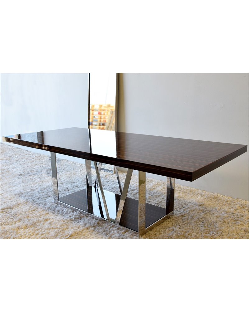 MESA COMEDOR EBANO ALTO BRILLOACERO PE REF. 34H219EB MESA COMEDOR EBANO ALTO BRILLOACERO PE REF. 34H219EB