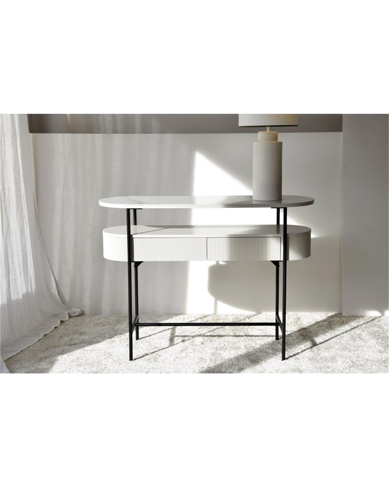CONSOLA N24CERAMICO BLANCO Y GRIS REF. 34AD23024B CONSOLA N24CERAMICO BLANCO Y GRIS REF. 34AD23024B