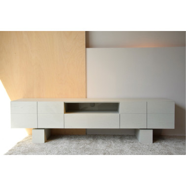 OAK TV CABINET IN MATT...