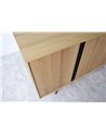 APARADOR ROBLE NATURAL METAL NEGRO MATE REF. 34H300R