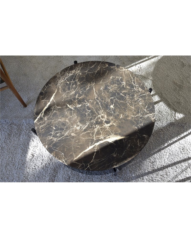 MESA CENTRO N53METALCERAMICO VIDRIO REF. 34AD2153