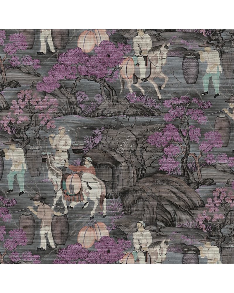 Toile de Tibet Pink Blossom 97690 Toile de Tibet Pink Blossom 97690